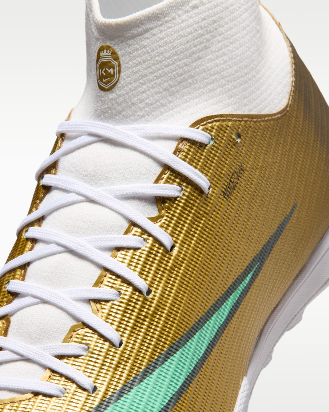 Giày Bóng Đá Nike Mercurial Superfly 11 Academy Kylian Mbappé TF IR0787-701 Vàng Ánh Kim/Xanh Mint - Image 8
