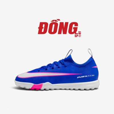 Giày Bóng Đá Trẻ Em Nike Jr. Mercurial Vapor 16 Academy TF FQ8284-446 Xanh/Trắng