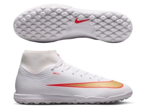 Giày đá bóng Nike Mercurial Superfly 11 Academy IO1494-100 trắng đồng cổ cao TF