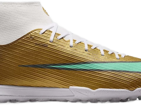 Giày đá bóng Nike Mercurial Superfly 11 Academy Mbappe IR0787-701 vàng ánh kim cổ cao TF